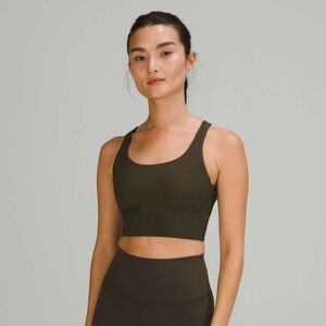 Lululemon Energy Longline Bra (Olive)